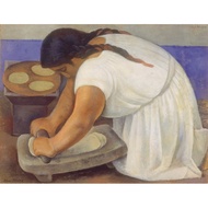 Berkin Arts Diego Rivera Giclee Canvas Print Paintings Poster Reproduction The Grinder