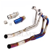 Exhaust System for Kawasaki Z400 ninja 400 Motorcycle Exhaust Pipe Slip On Header Mid Link Pipe Ninj