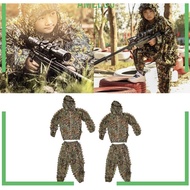 Baju Masuk Hutan Baju Askar Budak Army Kids Costume Suit Sniper Train Leaf Jungle Hunting Comouflage Clothing