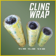 ● ∆ ✷ Cling Wrap 12 X 300, 15 X 500, 18 x 500 Food Wrap