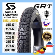 TAYAR MOTORCYCLE GR 321 TUBELESS DAN TUBE TYRE JAGUNG GRIP 2.50-17 2.75.17 TAHUN 2025