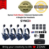 SYNCO Xtalk Master XM4 Professional Full-Duplex Wireless Intercom 4 Headset System