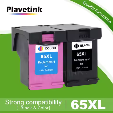 Plavetink Remanufactured Ink Cartridge 65XL 65 XL for HP Envy 5055 5052 5058 DeskJet 3755 2655 3720 