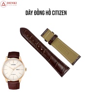 Watch Strap - Genuine CITIZEN Leather Watch Strap (Strap with CITIZEN Logo)