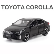 LEO 1:32 Toyota Corolla เสียงและแสงผลประตูสามารถเปิดล้อแม็กรถยนต์รุ่นของเล่นสำหรับเด็กผู้ชายของเล่นสำหรับเด็กรถสำหรับเด็กรถของเล่นราคาถูก