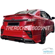 Perodua Bezza 2020-2023 Project R ProjectR Front &amp; Rear Skirt Bodykit Material PU With Paint