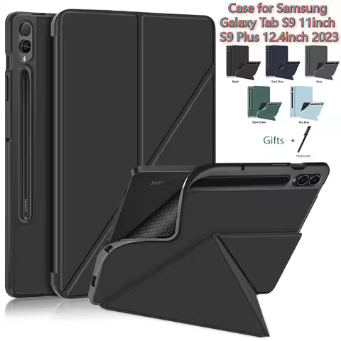 Multi-fold Case for Samsung Galaxy Tab S9 11" X710/X716 Smart Stand Cover for Tab S9Plus 12.4" X810 