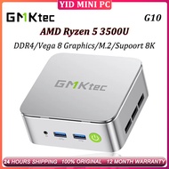 GMKtec G10 MINI PC AMD Ryzen 5 3500U Vega 8 Graphics 2×DDR4 2×M.2 2280 Triple output DP up to 8K 1Ye