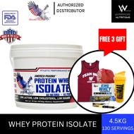 New American Pharma Whey Isolate Protein 3.0 4.5kg [130 Serving] (Free 3 Gift) - Cutting,Recovery,Bu