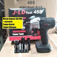 impact wrench cordless jld 48s volt 48v 88v unit only Tanpa Baterai & Cas