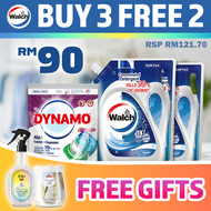 [BUY 3 FREE 2] 2x Walch Original Detergent Refill 3L + 1x Dynamo Laundry Capsule Color Care 20pcs FR