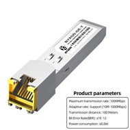 10/100/1000M Adaptive BASE-T RJ45 SFP Module For Arista/Dell/Cisco Switch/Router SFP To RJ45 Etherne