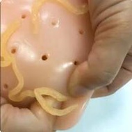 1pc New Elastic Squeeze And Release Pimple Fingertip Toy, A Reusable Toy, Realistic Nose And Ear Pra
