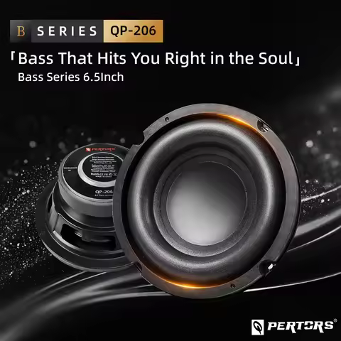 Q-PERTORS 1PC 6.5'' 200W Car Subwoofer Audio Speaker 4 Ohm for Car Home Theater System Upgrade Stere