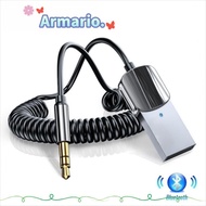 ARMARIO USB Bluetooth Receiver, Aux Interface Bluetooth 5.0 Bluetooth Adapter, Wireless Adapter Hand