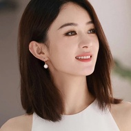 ต่างหูไข่มุก MIKIMOTO สำหรับผู้หญิง สไตล์เกาหลี เครื่องประดับแฟชั่น เครื่องประดับหูสุดหรูหรา วัสดุเง