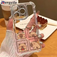 Cute Capybara Phone Case For iQOO Z11 Z10 Z10R Z10X Z9 Turbo Z9X Z9S Z8 Z8X Z7 Z7X Z7i Z6 Pro Lite Z