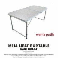 Ready Stok Meja Lipat Portae Koper Kotak Kaki Bulat Meja Koper