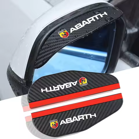 Soft car rearview mirror Yuqing carbon fiber sticker auto parts modification For Fiat Abarth 500 Aba