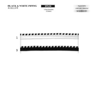 SF524 7mm Black White Budding Tape Child Mother Webbing Piping [Gongmeng]