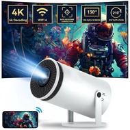 Projector 4K Android 11.0 LCD 4K Projector 1080P Double WIFI Bluetooth with Netflix/YouTube Camping 