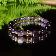 【神山晶礦】紫幽靈方型紫水手串/紫幽靈/紫水晶