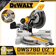 DEWALT เลื่อย เลื่อยองศา แท่นตัดองศา สไลด์ 12 นิ้ว(1675วัตต์) รุ่น DWS780 ++มี LASER Guideline งานหน