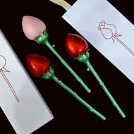 Exquisite Creative Rose Ring Box Romantic Proposal Press Automatically Open High-End Pendant Necklac