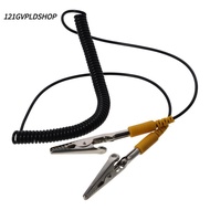 121GVPLDSHOP Anti-Static ESD Grounding Cable, Black 2mm Coiled Cord, Male-to-Female 180cm / 71" Poly