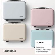 EGOJIN 16-Inch Lightweight Hardshell Travel Bag with Strap & Luggage Band