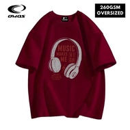 OMOS 260GSM Oversized T-Shirt Music