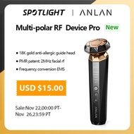 ANLAN Multi-polar RF Beauty Device Pro 18K Gold Skincare 2MHz Facial