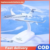 toplan 1PCS Gulfstream G650 Aircraft Diecast 1/200 Scale Airplane Model Planes G650ER Airplane Model