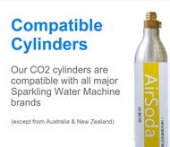 全網最平💯 New Air soda co2 60L cylinder soda maker 梳打水 氣泡水 樽 360g 二氧化碳氣樽 airsoda 家用梳打水機氣瓶 sparkling wate