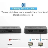 DS109 }} HDMI SPLITTER 4K 1X2 WITHOUT ADAPTER 2 PORT HDMI SPLITTER/