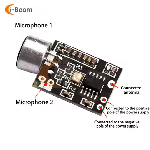 FM Transmitter Pickup Module Wireless Transceiver FM Mini Wireless Microphone MIC Core Board Dual ch