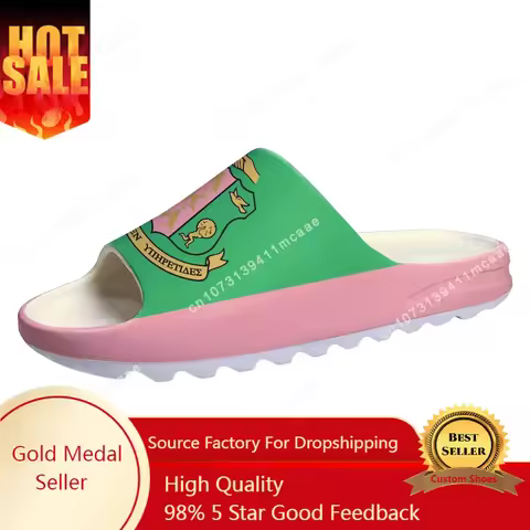 Alpha Sorority AKA 1908 Soft Sole Sllipers Home Clogs Kappa Alpha Step On Water Shoes Mens Womens Cu
