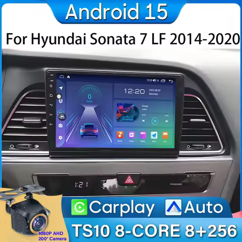 Car Radio Android For Hyundai Sonata 7 LF 2014 2015 2016 2017-2020 GPS Navigation Auto Stereo Multim