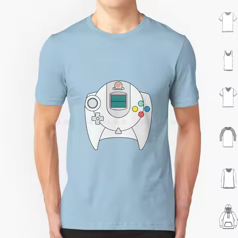 Dreamcast Controller T Shirt 6xl Cotton Cool Tee Dreamcast Videogame Retro Controller Shenmue Vmu