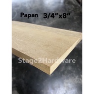 3/4”x8” Solid Papan Yellow Meranti Kayu Kening /Papan Bumbung /Papan Lantai Kayu / Kayu Ubat Ketam