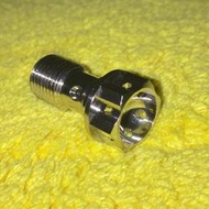 鈦合金Gr.5 油管螺絲 M10*p1.0 細牙 疑似瑕疵品（煞車 卡鉗 總泵 可用）