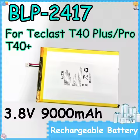 BLP‑2417 3.8V 9000mAh Tablet PC Battery for Teclast T40 Plus/Pro T40+ Replace Rechargeable Batteries