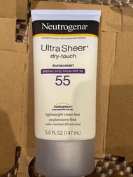 大容量 Neutrogena露得清 輕透無感防曬乳SPF55+ PA+++(147ml）