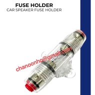 (1pcs)Car Fuse Box Audio 60 Amp Inline AGU Fuse Holder Fits 4 8 10 Gauge Wire amplifier