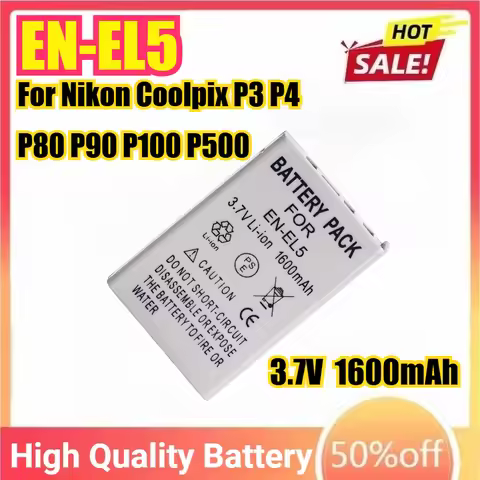 EN-EL5 ENEL5 EN EL5 Camera Battery For Nikon Coolpix P3 P4 P80 P90 P100 P500 P510 P530 P5000 P5100 P