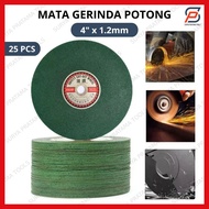 MATA [25 PCS] 4" Iron Cutting Stone Grinding Wheel 4x1.2 Cutting Wheel 4 Inch