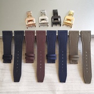 Top quality 21mm 22mm Nylon Fabric Genuine Leather Watchband For IWC Big Pilot Mark 18 TOP Wacth Strap Bracelet free tool