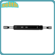 ZELTH Thread Plug Gauge, M5x0.8 Steel Material Double Ends Thread Gauge, Durable 6H Tolerance Black 
