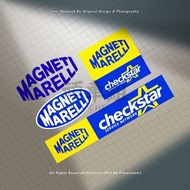 Marelli Letter Sticker Motorcycle Shell Decorative Sticker Waterproof Reflective Sticker