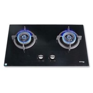 德國寶 - GP13-2-LG 75厘米 5000W 嵌入式石油氣雙頭煮食爐 (黑色) (GP13-2-LG-BK)